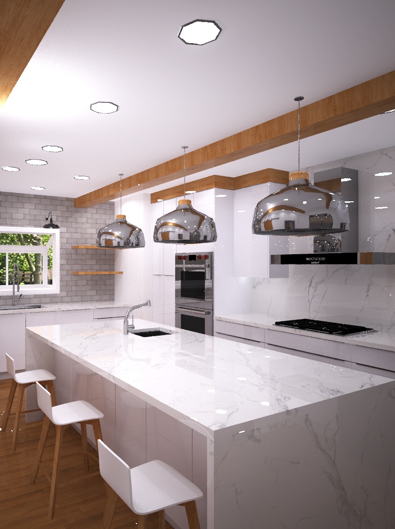 High Gloss White Kitchen