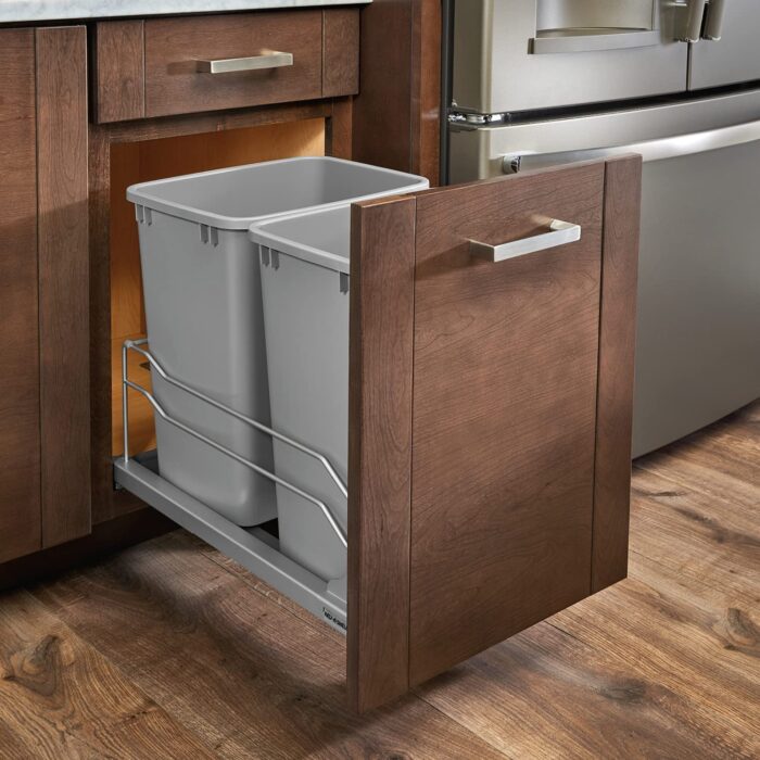 Double bin trash can for B15 Cabinet