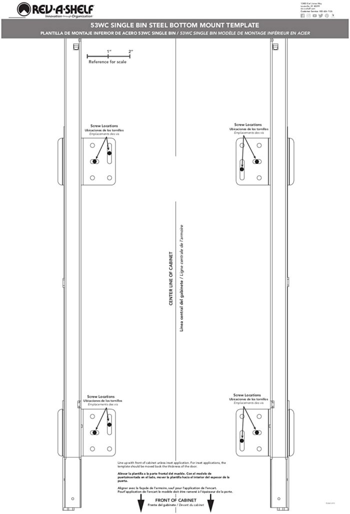 Trash can for B15 base cabinet